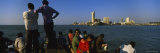 People Sitting on a Pier  Mumbai  Maharashtra  India