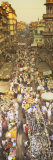 Crowd at a Street Market  Mumbai  India