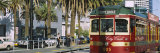 Cable Car Along a Road  City Circle Tram  Harbor Esplanade  Melbourne  Victoria  Australia