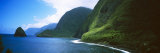 Sea Cliffs at Kalawao  Pacific Ocean  Kalaupapa Peninsula  Molokai  Hawaii  USA