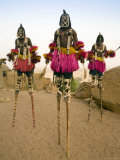 Masked Ceremonial Dogon Dancers  Sangha  Dogon Country  Mali