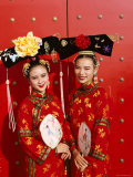 Women Dressed in Traditional Costume  Beijing  China