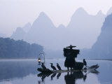 Cormorant Fishermen  Li River  Yangshou  Guilin  Guangxi Province  China