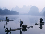 Cormorant Fishermen  Li River  Yangshou  Guilin  Guangxi Province  China