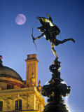 Eros statue  Piccadilly Circus  London  England