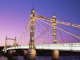Albert Bridge  Chelsea  London  England