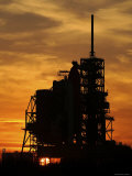 Space Shuttle Atlantis at the Launch Facility at Kennedy Space Center