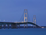 Mackinac Bridge  Straits of Mackinac Between Lakes Michigan and Huron  Michigan  USA