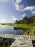 Sengekontacket Pond  Oak Bluffs  Martha's Vineyard  Massachusetts  USA