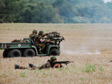 Evacuation of a Wounded Soldier by an Ambulance