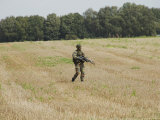 Belgian Paratroopers Proceeding in the Fields