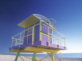 Lifeguard Station at Miami Beach  Miami  USA