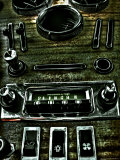 Classic Car Center Console with Radio and Switches
