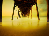 Pier over Golden Sand and Water