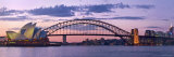 Opera House and Harbour Bridge  Sydney  New South Wales  Australia