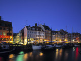Nyhavn Harbour  Copenhagen  Denmark