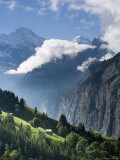 Wengen and Lauterbrunnen Valley  Berner Oberland  Switzerland