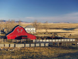 Red Barn  Pincher Creek  Alberta  Canada