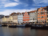 Nyhavn Harbour  Copenhagen  Denmark
