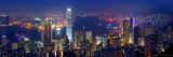 Victoria Harbour and Skyline from the Peak  Hong Kong  China