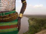 Karo Tribesman Wearing a Belt of Bullets  Lower Omo Valley  Ethiopia