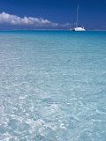 Sailboats Inside the Lagoon of Bora Bora  French Polynesia