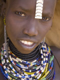 Portrait of a Girl of the Galeb Tribe  Lower Omo Valley  Ethiopia