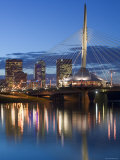 Esplanade Riel Pedestrian Bridge  Winnipeg  Manitoba  Canada