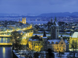 Skyline of Zurich  Switzerland