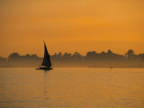 Felucca on River Nile  Luxor  Egypt
