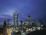 Financial District and Frankfurt Skyline  Germany