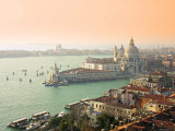 Basilica Di Santa Maria Della Salute and Grand Canal  Venice  Italy