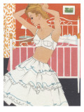 1960's Boudoir Brassiere and Petticoat Graphic