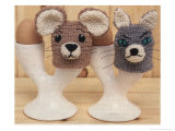 Knitted Cat and Mouse Egg Covers