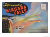 Illuminated Niagara Falls Postcard