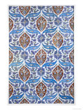 Flowers and Leaves on Twenty Four Tiles  c1550-1600