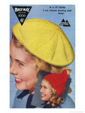 1950's Teen's Knitted Beret and Pixie Hood