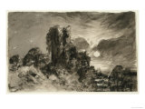 Moonlit Ivy Tower From Thomas Gray's Elegy