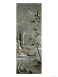 Decorative Chinoiserie Panel  Woman in Exotic Eastern Dress c1674-1700