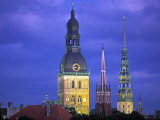 Dome Cathedral  St Peter's and St Saviour's Churches  Riga  Latvia