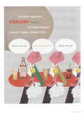1940's Coronet Brandy Advertisement