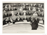 The Ministerial Benches  A Political French Cartoon