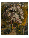 Apple Tree in Blossom In a Shoreham Garden  c1830