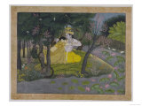 Radha and Krishna in a Grove  India
