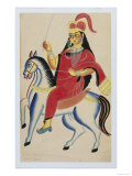 The Rani of Jhansi on Horseback  c1890
