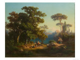 Italian Landscape with Peasants