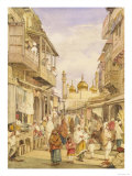 Crowded Street Scene in Lahore  India