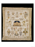 Village Scene and a Large House Sampler