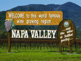 Welcome Sign  Napa Valley  California