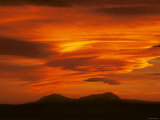Brilliant Sunset over Spanish Peaks of Colorado
